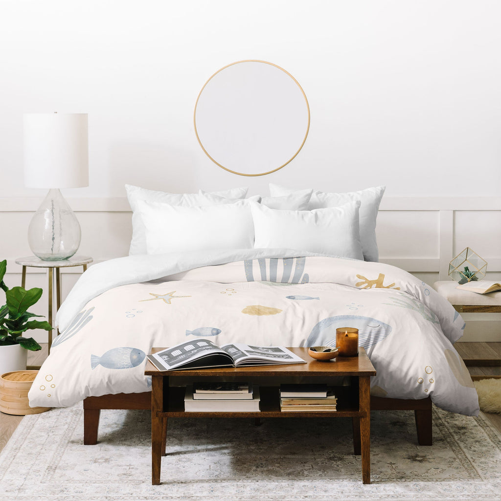 Menina Lisboa Under the Deep Sea Duvet Cover