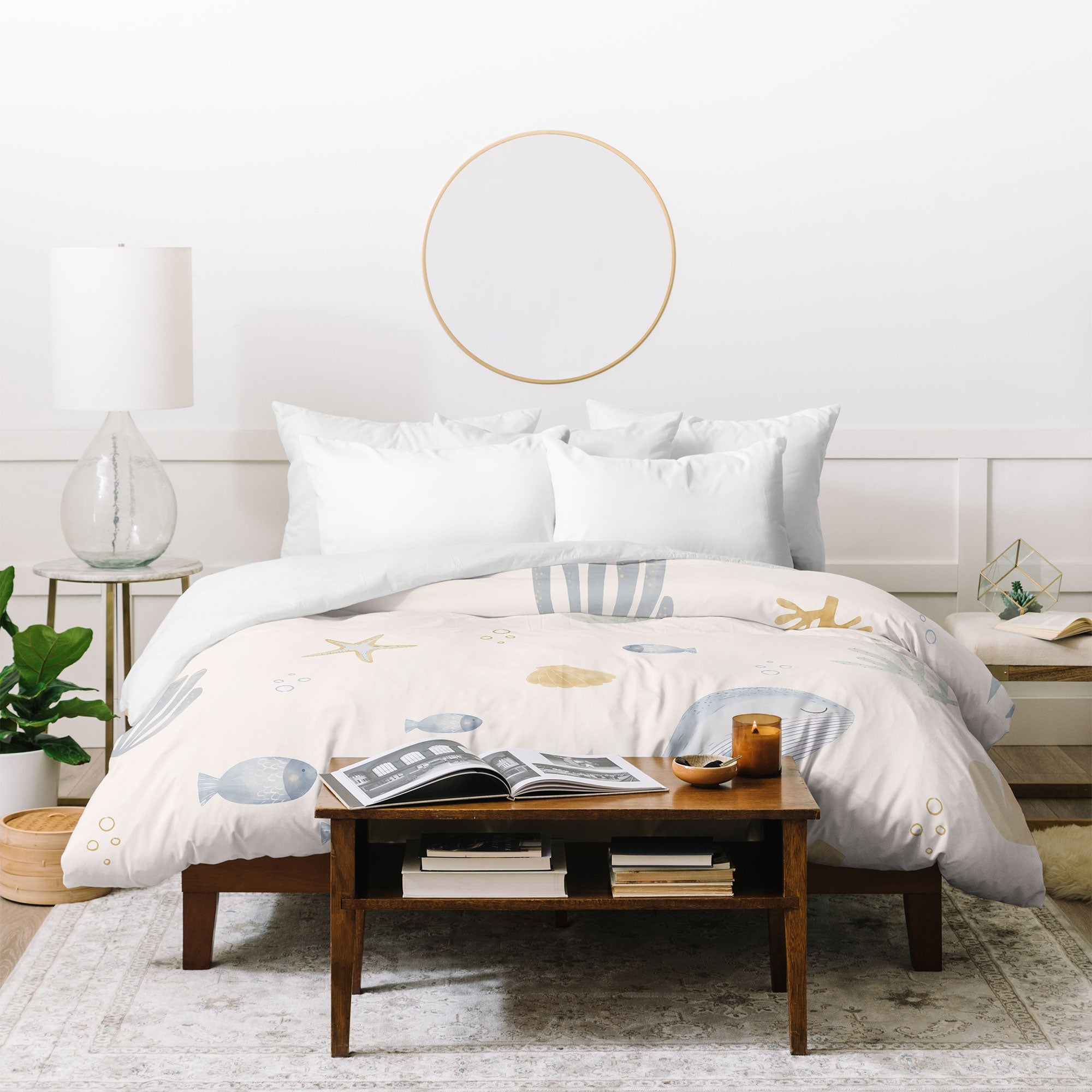 Menina Lisboa Under the Deep Sea Duvet Cover