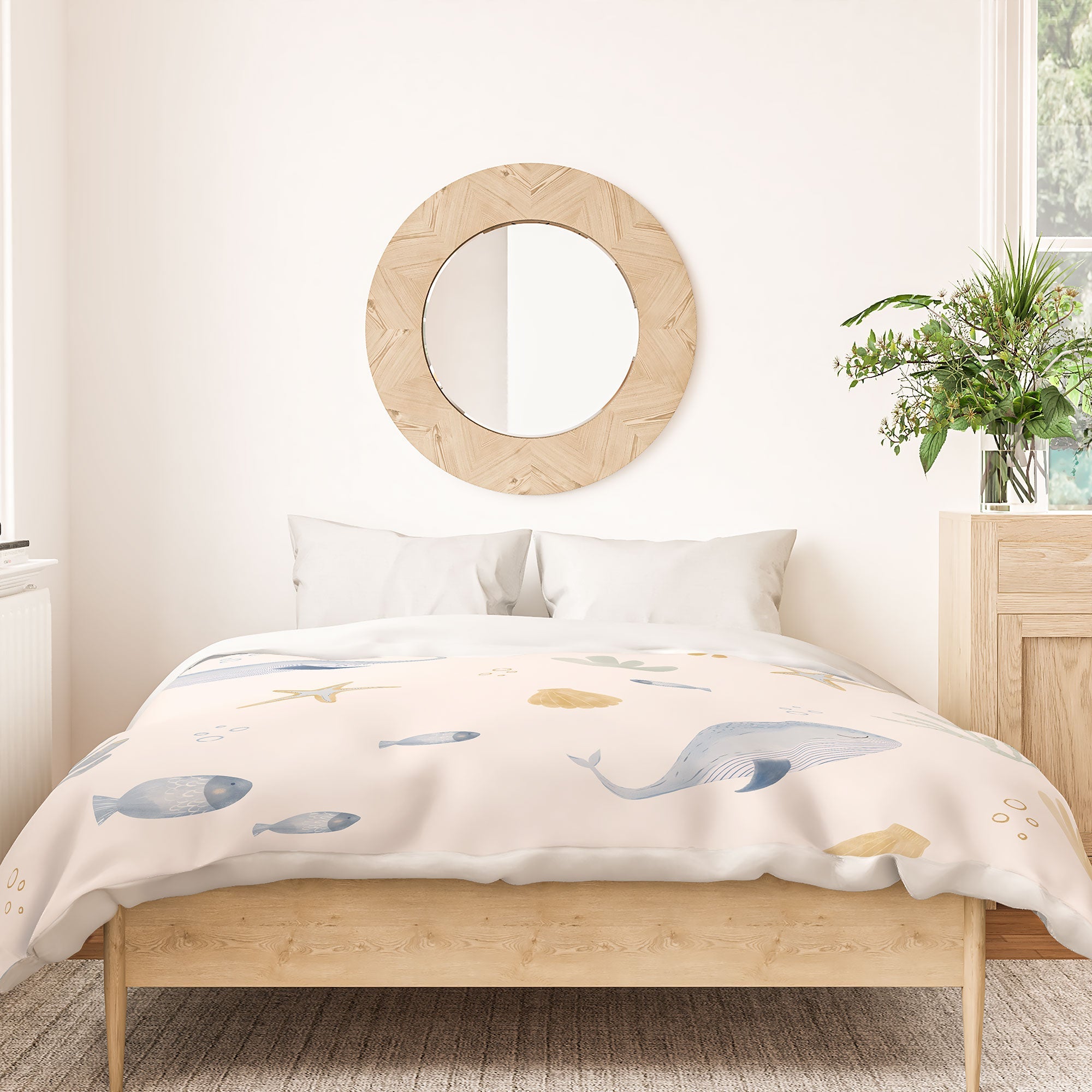 Menina Lisboa Under the Deep Sea Duvet Cover