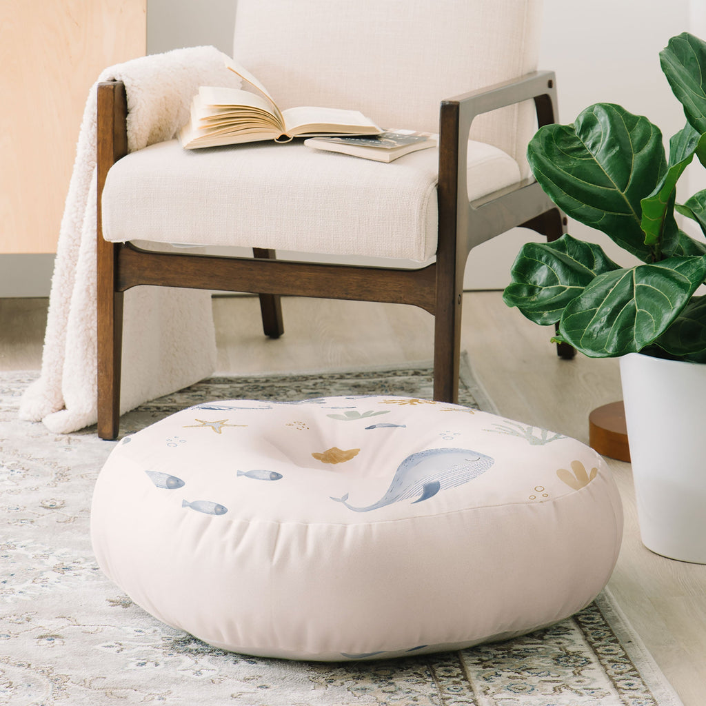 Menina Lisboa Under the Deep Sea Floor Pillow Round