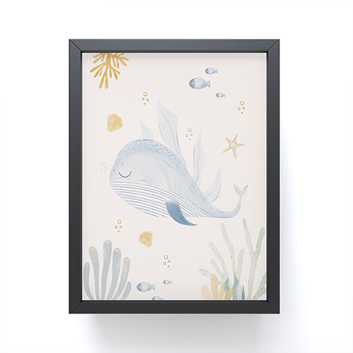 Menina Lisboa Under the Deep Sea Framed Mini Art Print