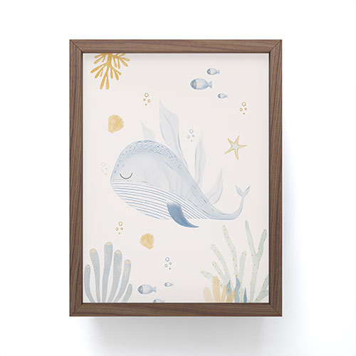 Menina Lisboa Under the Deep Sea Framed Mini Art Print