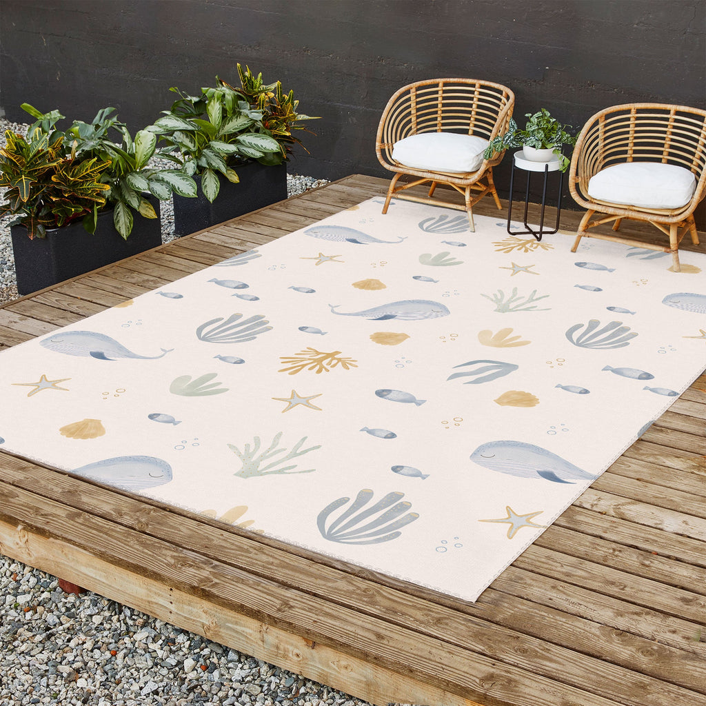 Menina Lisboa Under the Deep Sea Outdoor Rug