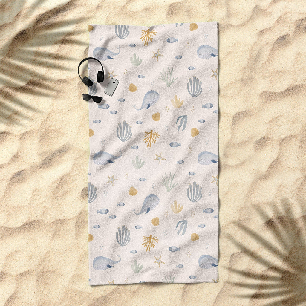 Menina Lisboa Under the Deep Sea Beach Towel