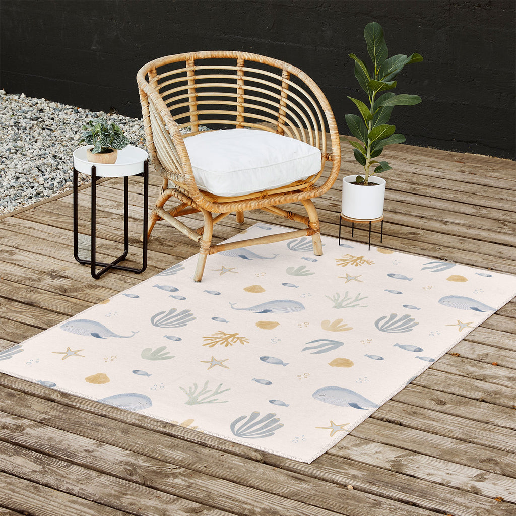Menina Lisboa Under the Deep Sea Outdoor Rug