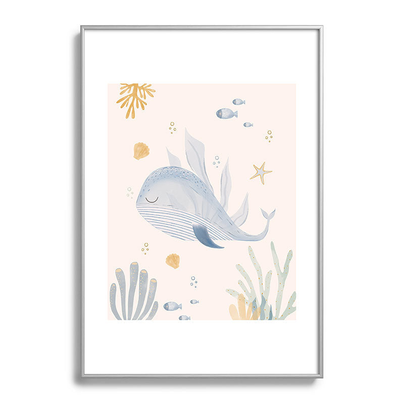 Menina Lisboa Under the Deep Sea Metal Framed Art Print