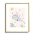 Menina Lisboa Under the Deep Sea Metal Framed Art Print