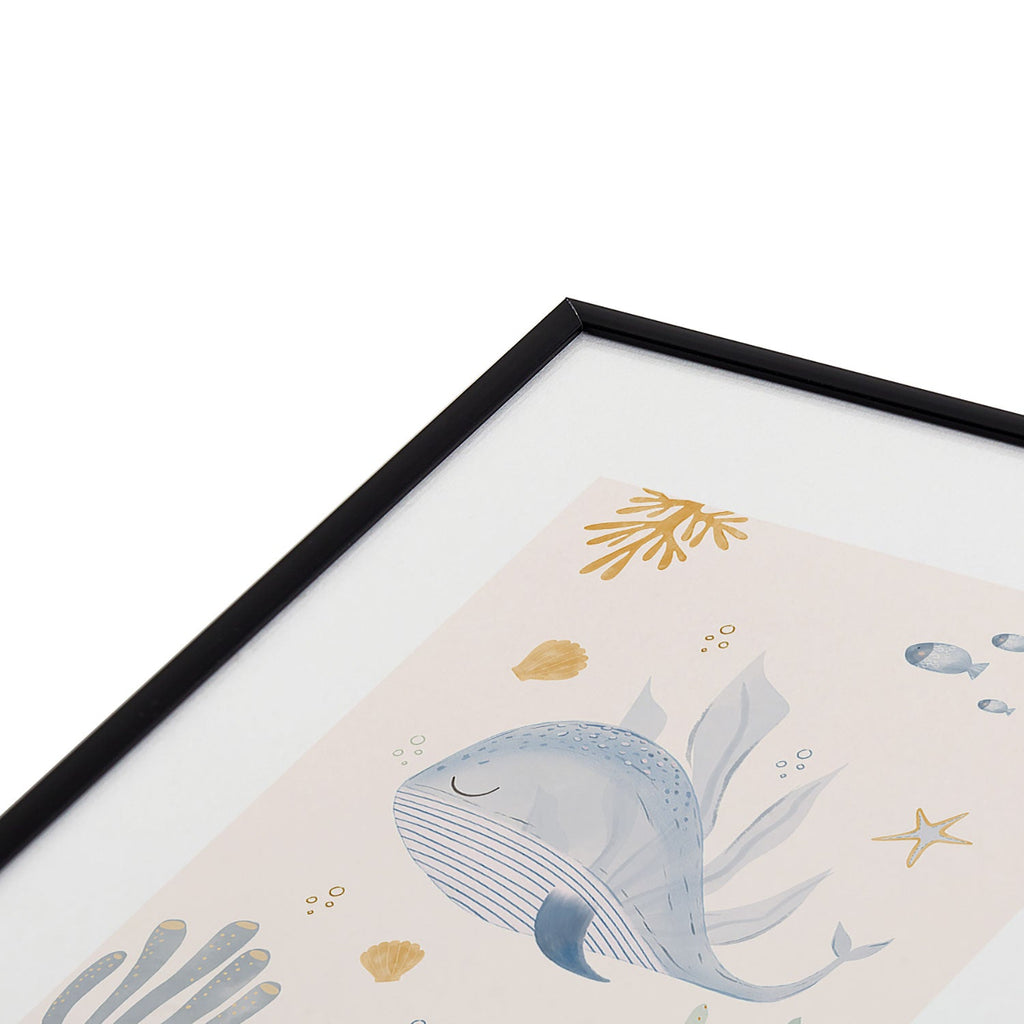 Menina Lisboa Under the Deep Sea Metal Framed Art Print