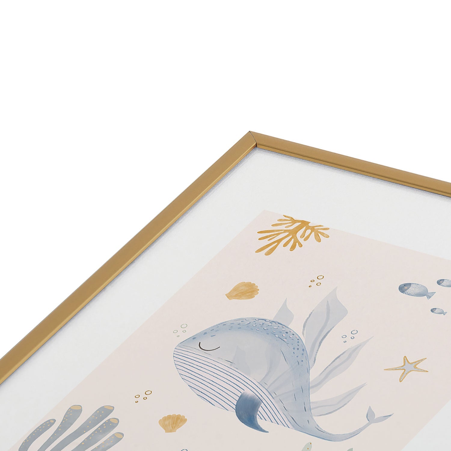 Menina Lisboa Under the Deep Sea Metal Framed Art Print