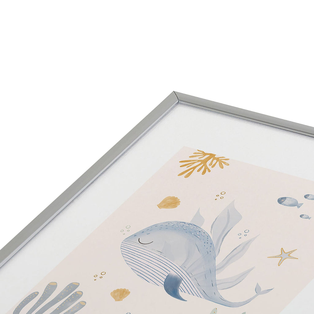 Menina Lisboa Under the Deep Sea Metal Framed Art Print