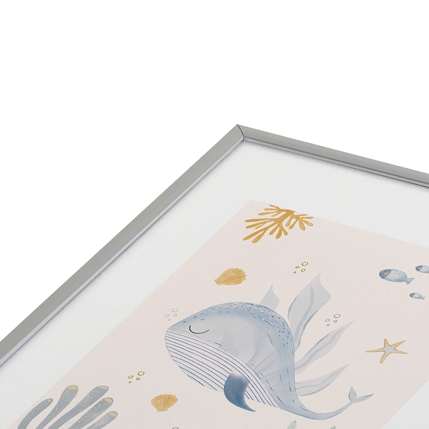 Menina Lisboa Under the Deep Sea Metal Framed Art Print