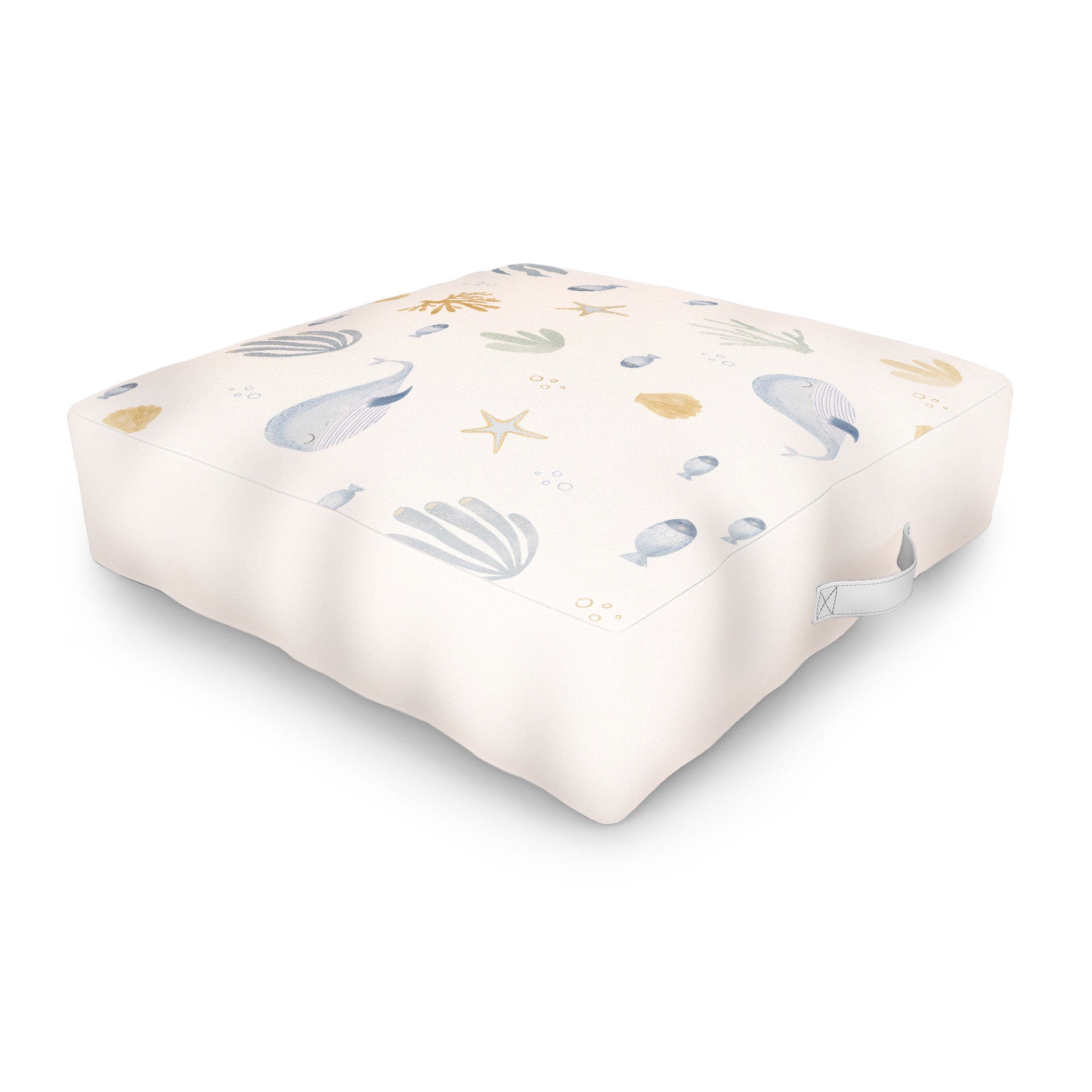 Menina Lisboa Under the Deep Sea Outdoor Floor Cushion