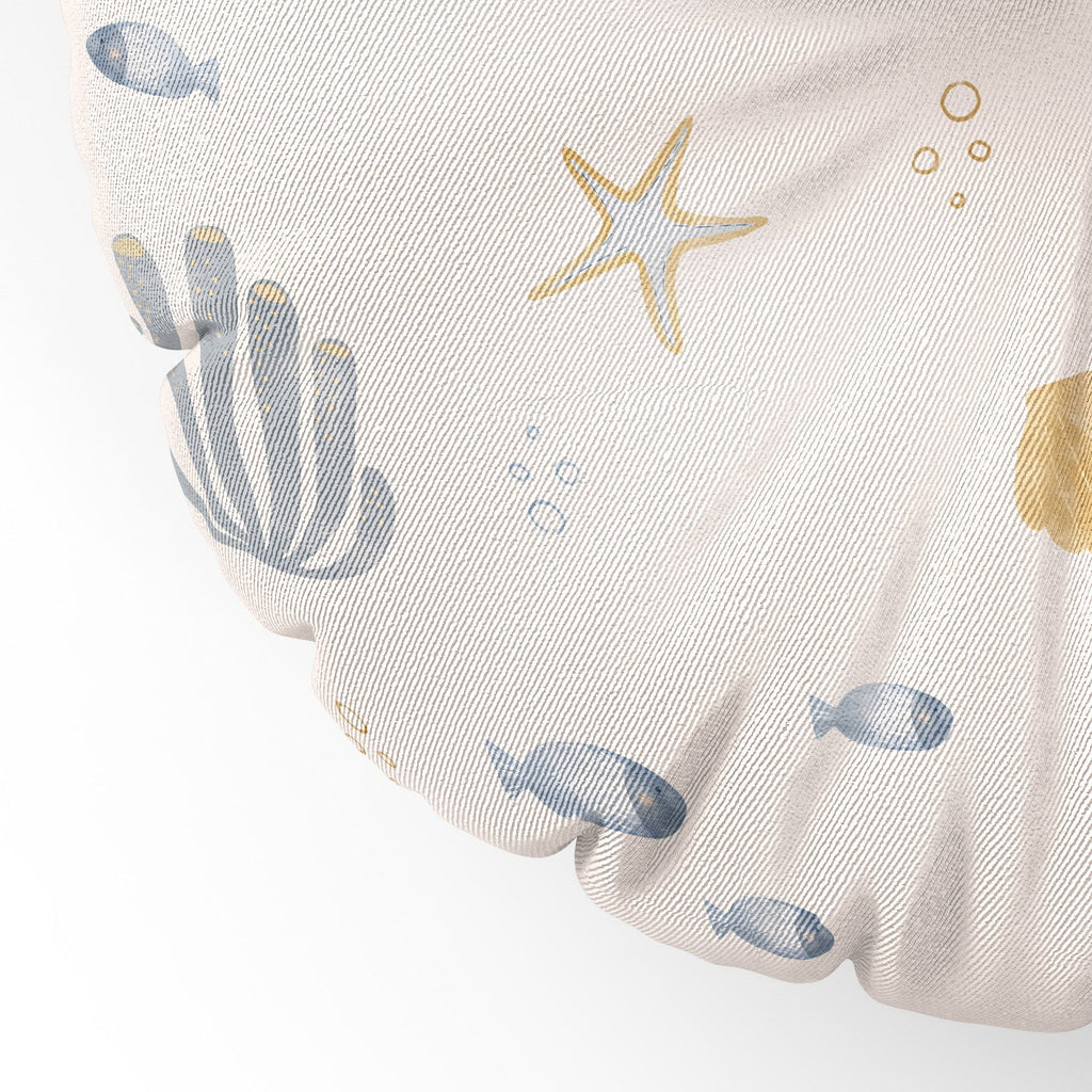 Menina Lisboa Under the Deep Sea Floor Pillow Round