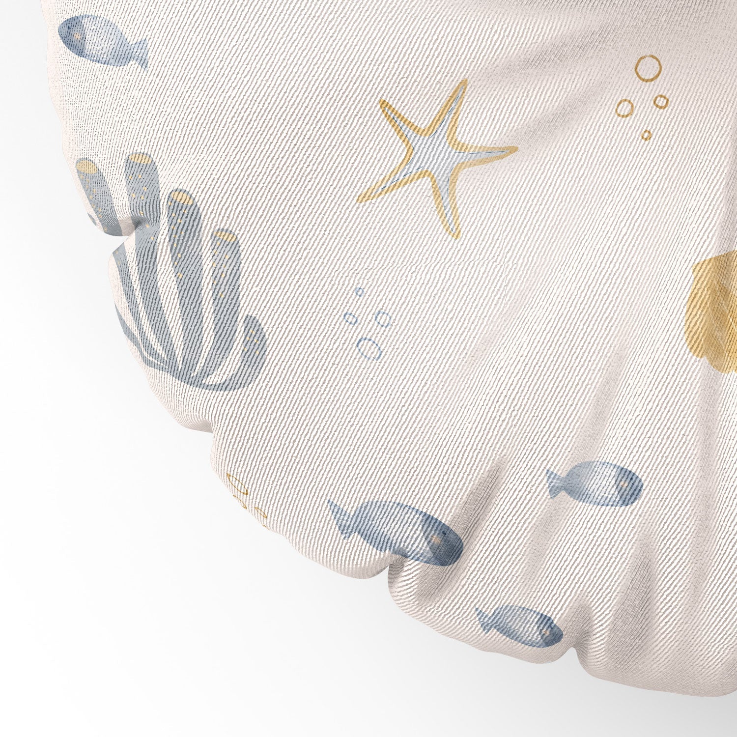 Menina Lisboa Under the Deep Sea Floor Pillow Round