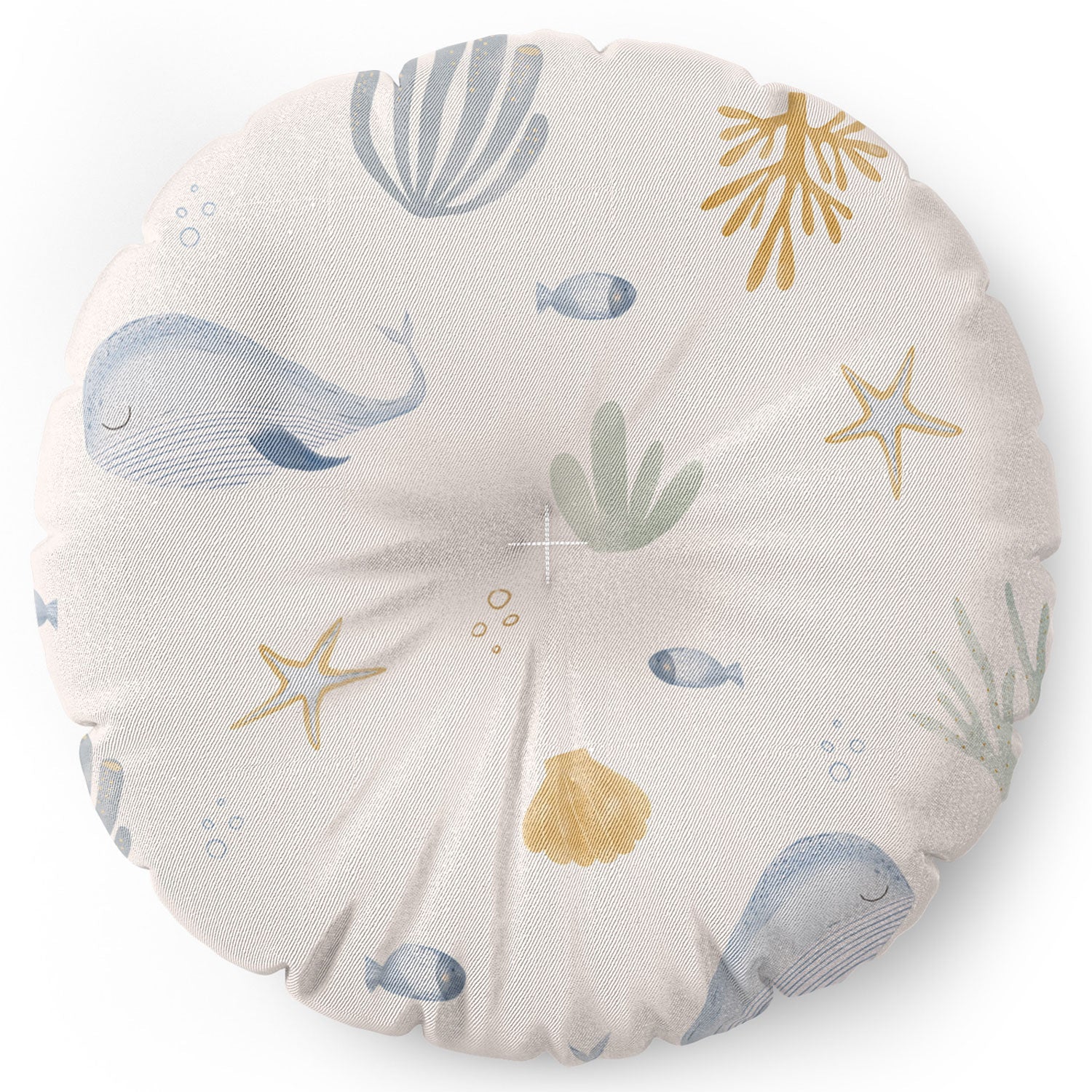 Menina Lisboa Under the Deep Sea Floor Pillow Round