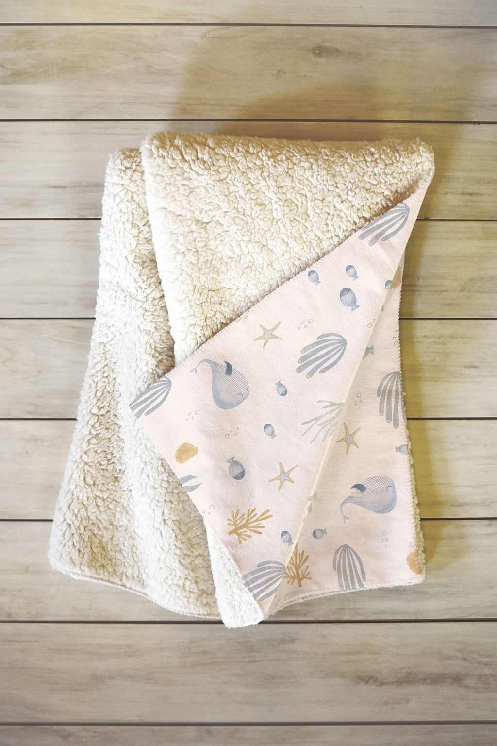 Menina Lisboa Under the Deep Sea Fleece Throw Blanket