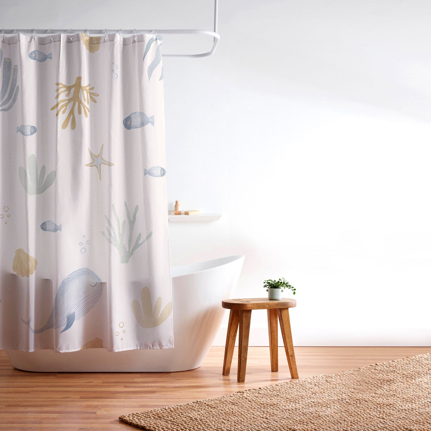 Menina Lisboa Under the Deep Sea Shower Curtain
