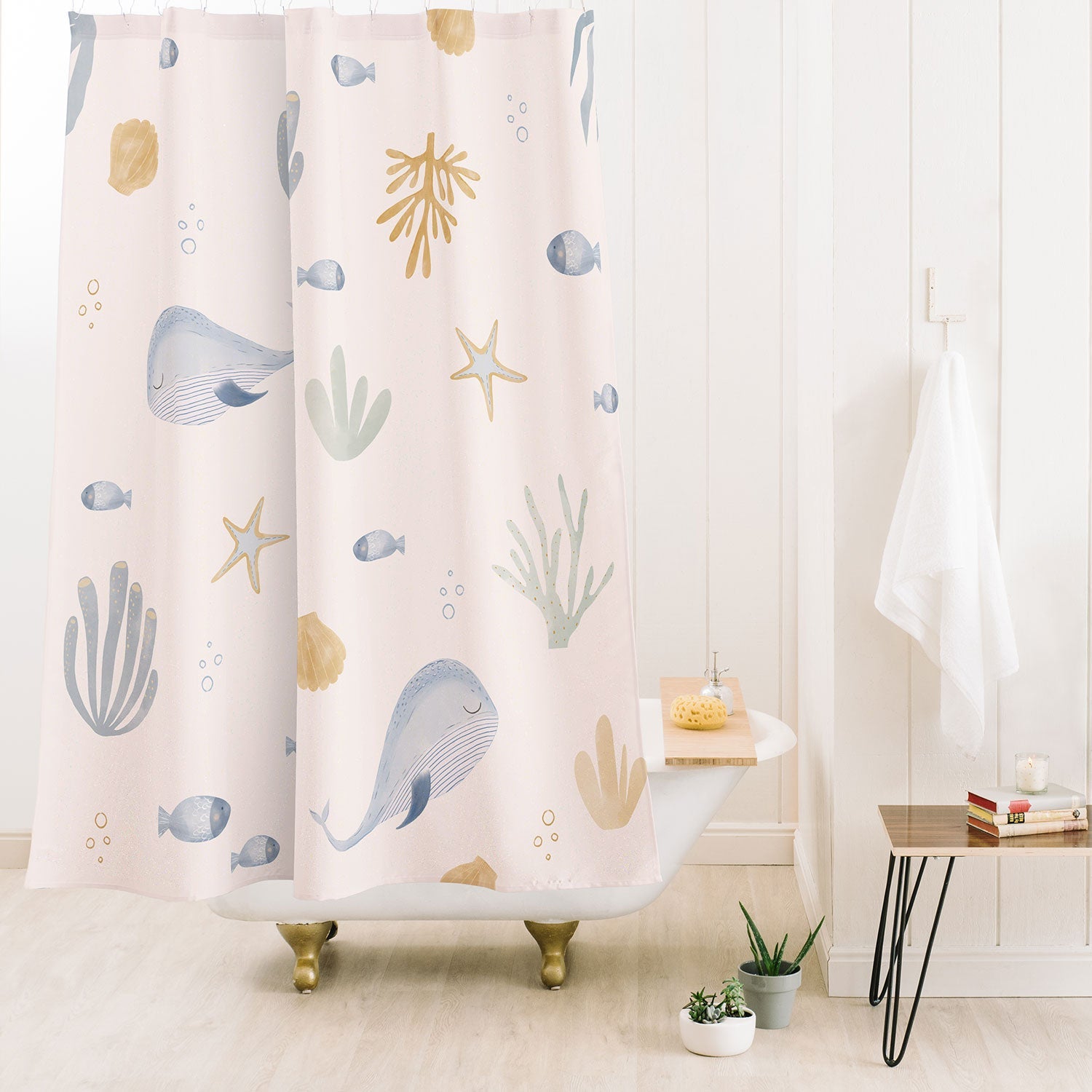 Menina Lisboa Under the Deep Sea Shower Curtain