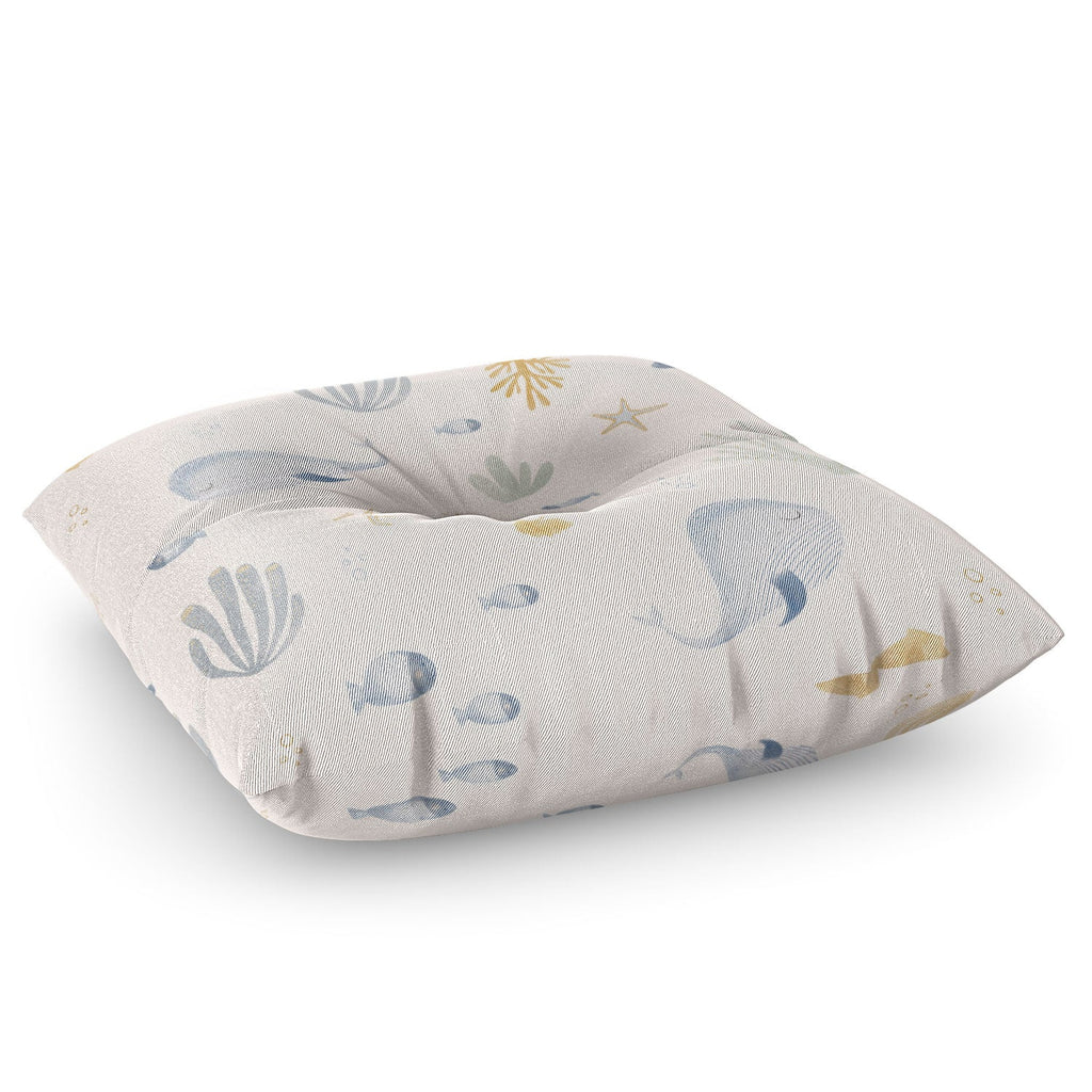 Menina Lisboa Under the Deep Sea Floor Pillow Square