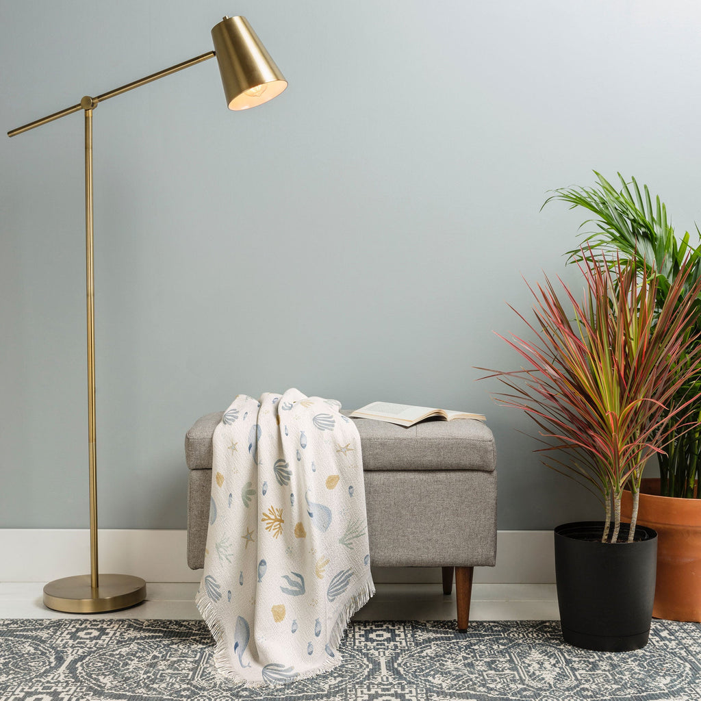 Menina Lisboa Under the Deep Sea Throw Blanket