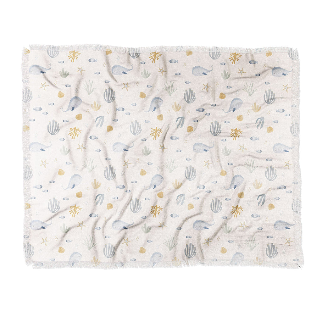 Menina Lisboa Under the Deep Sea Throw Blanket