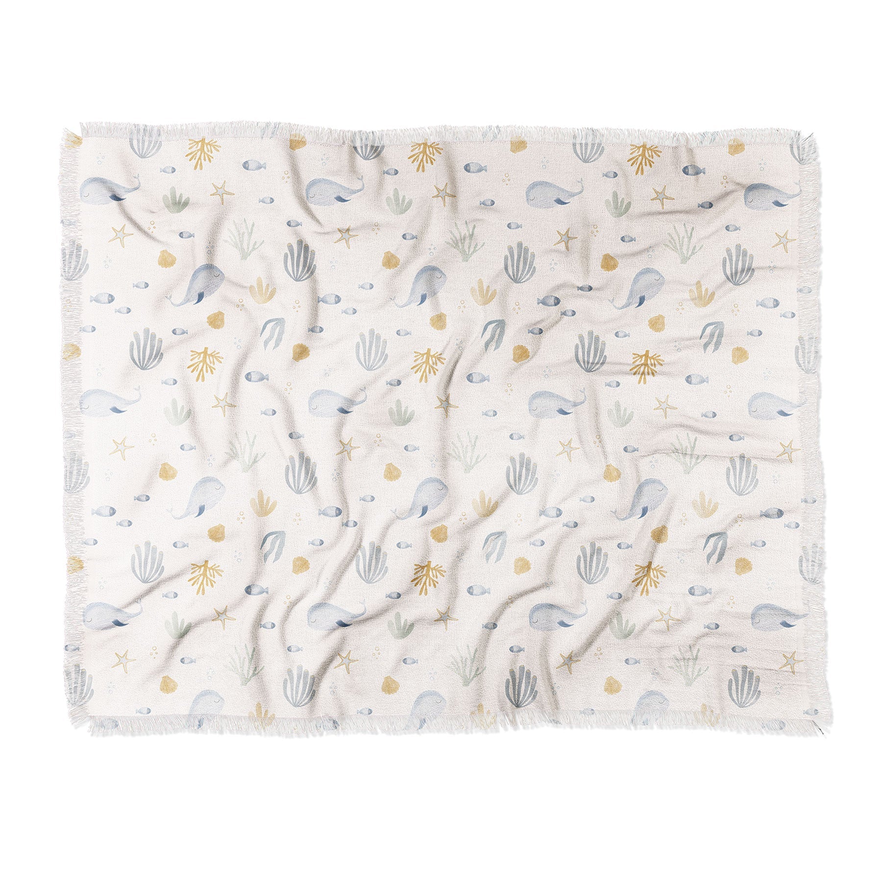 Menina Lisboa Under the Deep Sea Throw Blanket