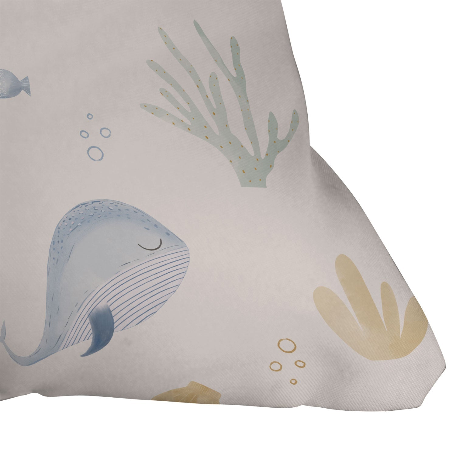 Menina Lisboa Under the Deep Sea Outdoor Throw Pillow