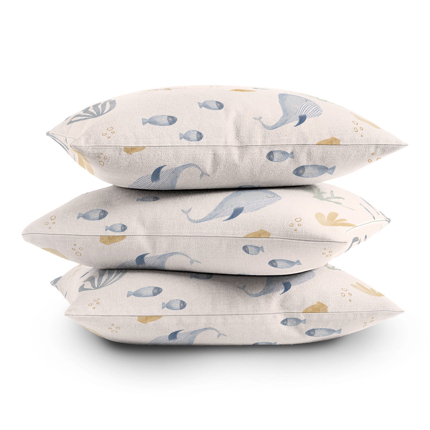 Menina Lisboa Under the Deep Sea Outdoor Throw Pillow