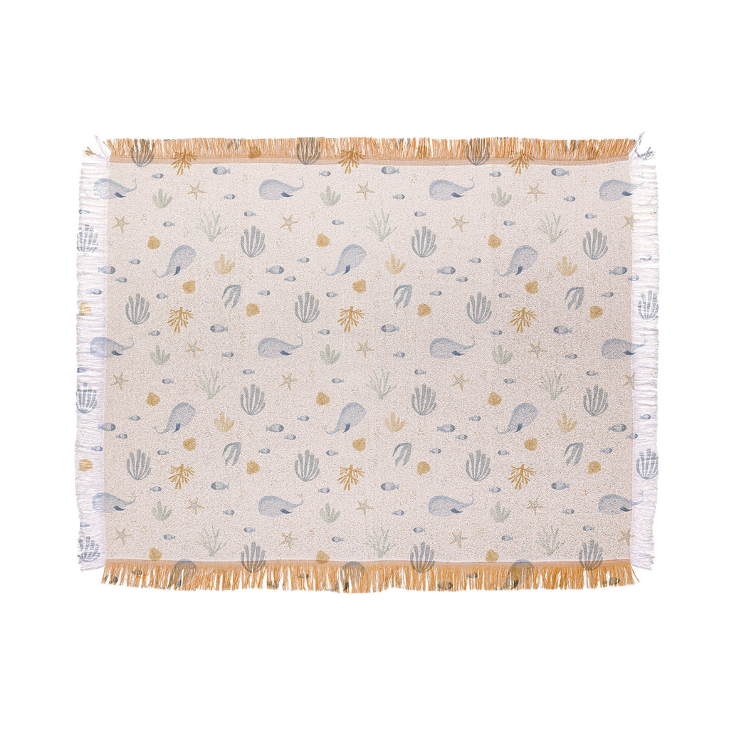 Menina Lisboa Under the Deep Sea Throw Blanket