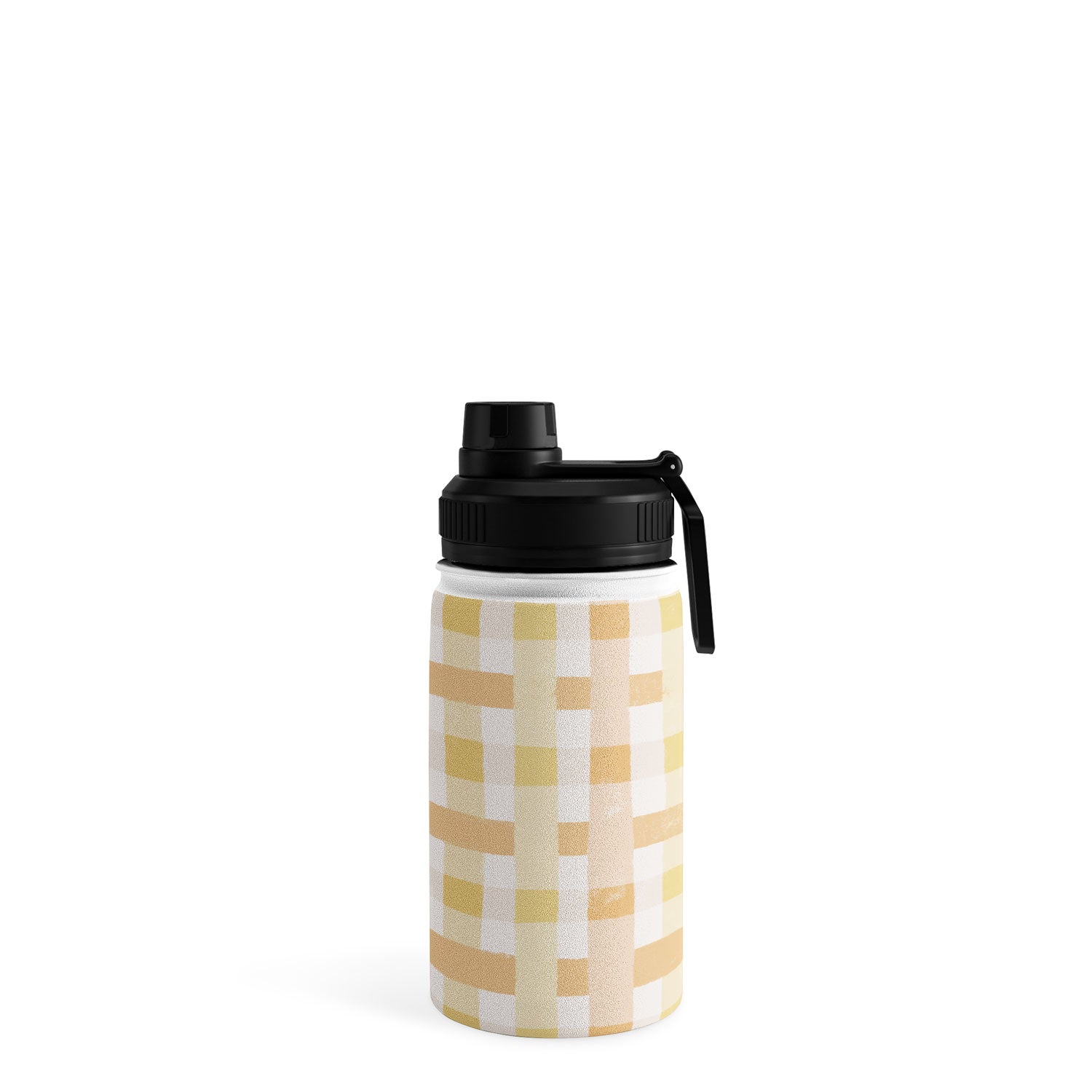 Menina Lisboa Yellow Pink Gingham Water Bottle
