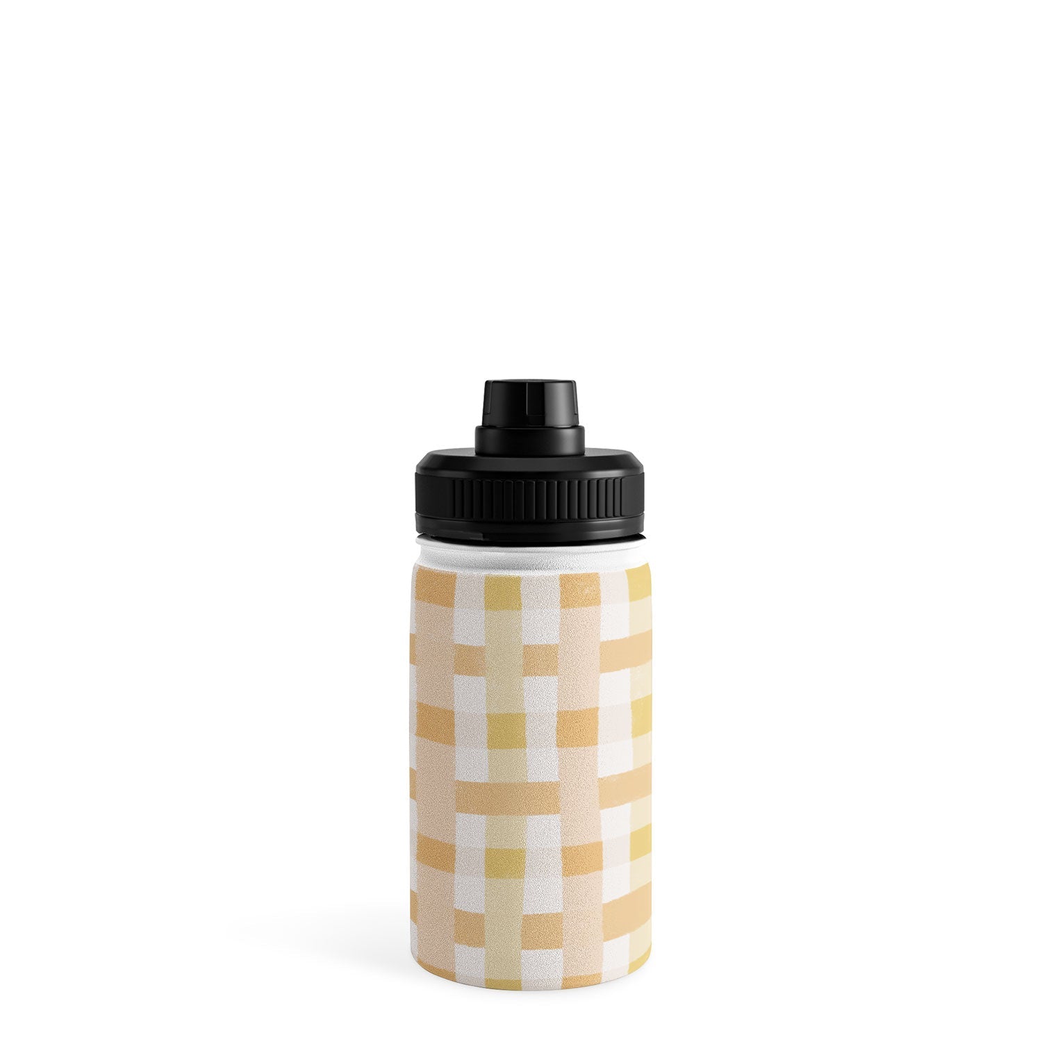 Menina Lisboa Yellow Pink Gingham Water Bottle