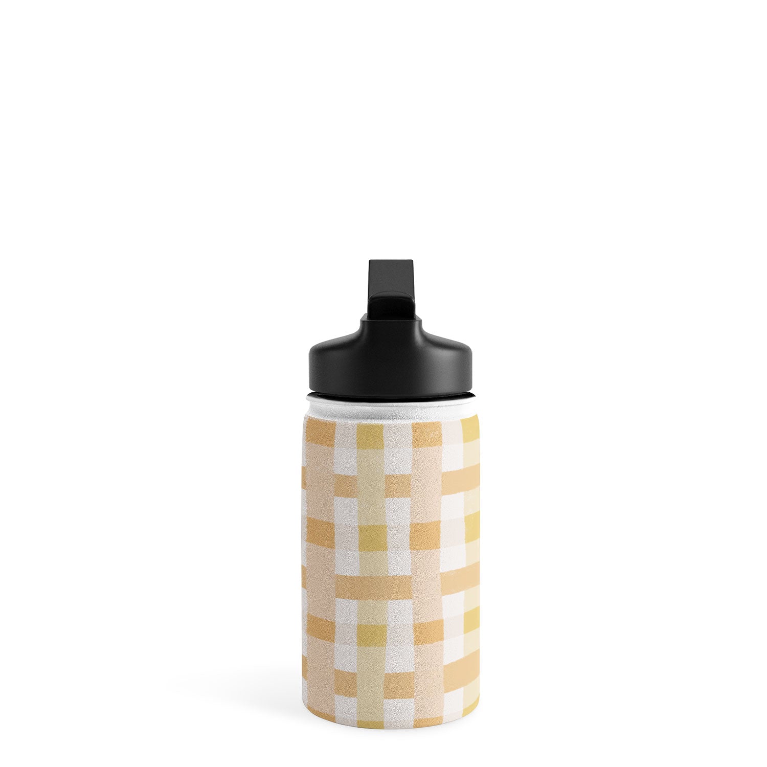 Menina Lisboa Yellow Pink Gingham Water Bottle