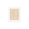 Menina Lisboa Yellow Pink Gingham Art Print
