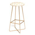 Menina Lisboa Yellow Pink Gingham Bar Stool