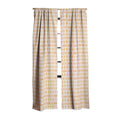 Menina Lisboa Yellow Pink Gingham Blackout Window Curtain