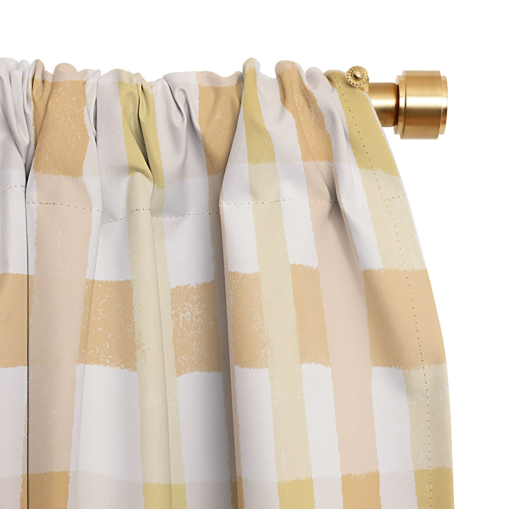 Menina Lisboa Yellow Pink Gingham Blackout Non Repeat
