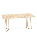 Menina Lisboa Yellow Pink Gingham Coffee Table