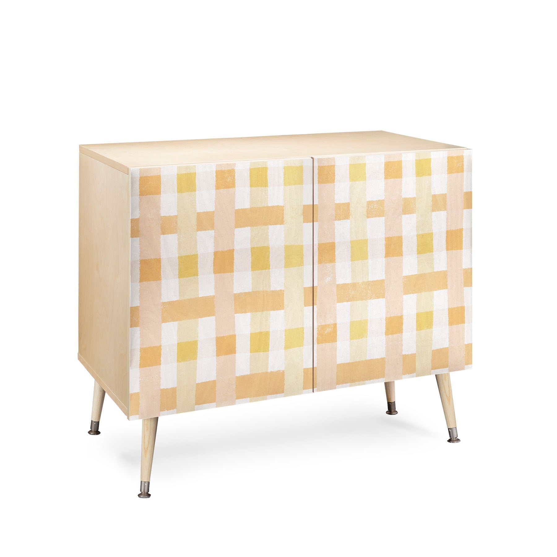 Menina Lisboa Yellow Pink Gingham Credenza