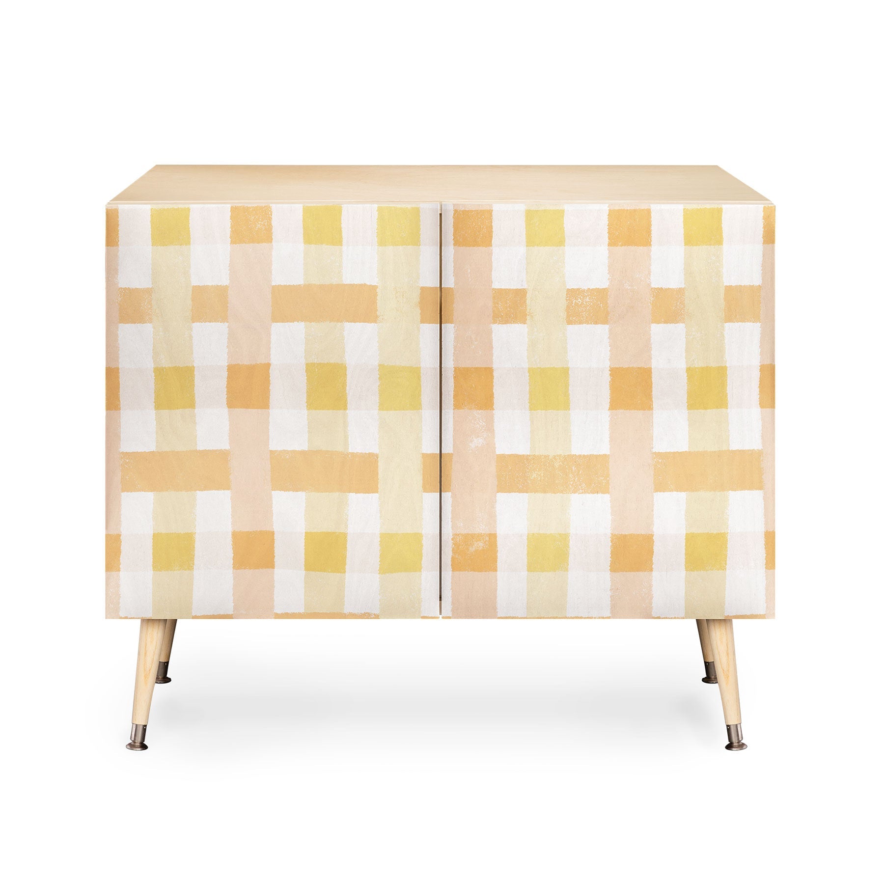 Menina Lisboa Yellow Pink Gingham Credenza