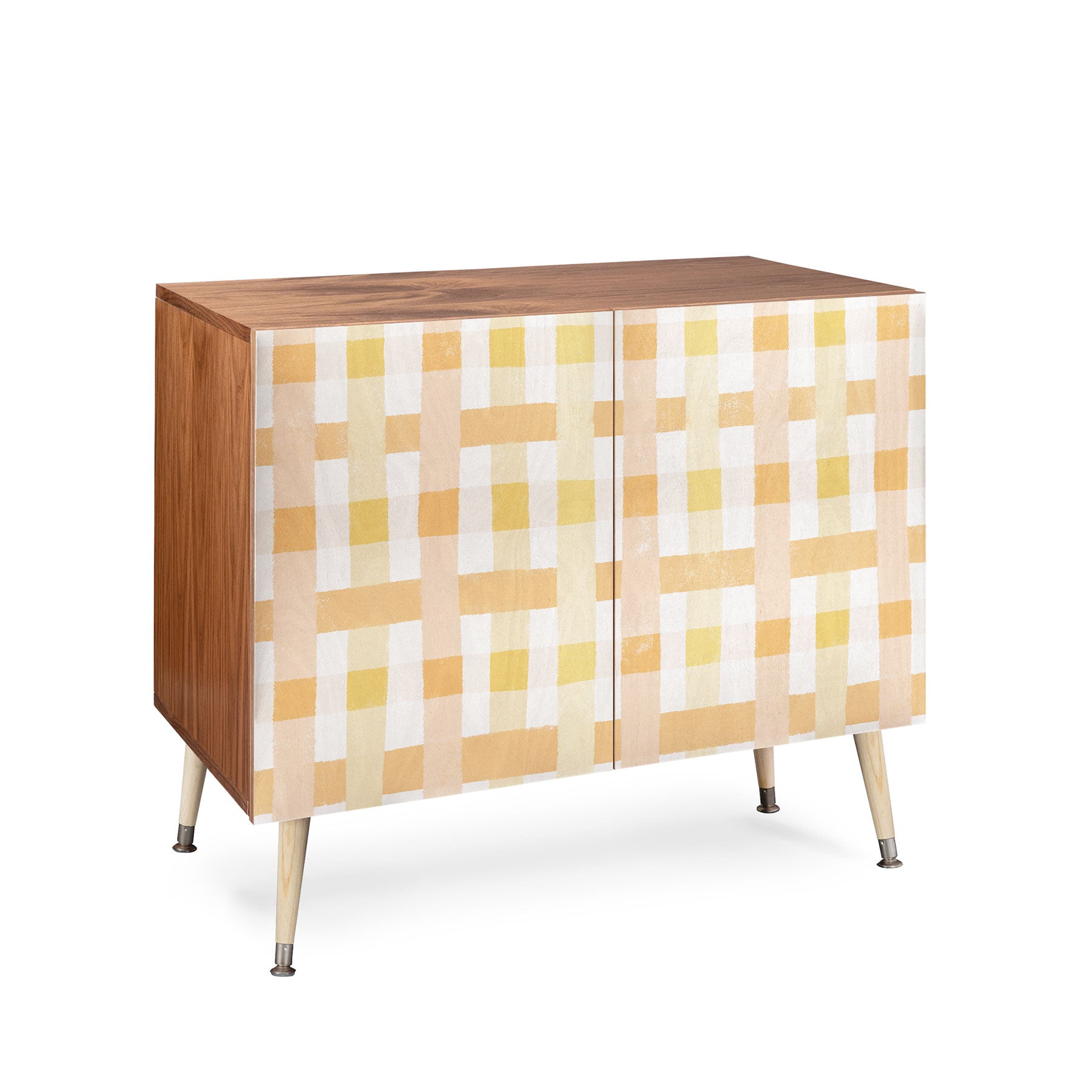 Menina Lisboa Yellow Pink Gingham Credenza