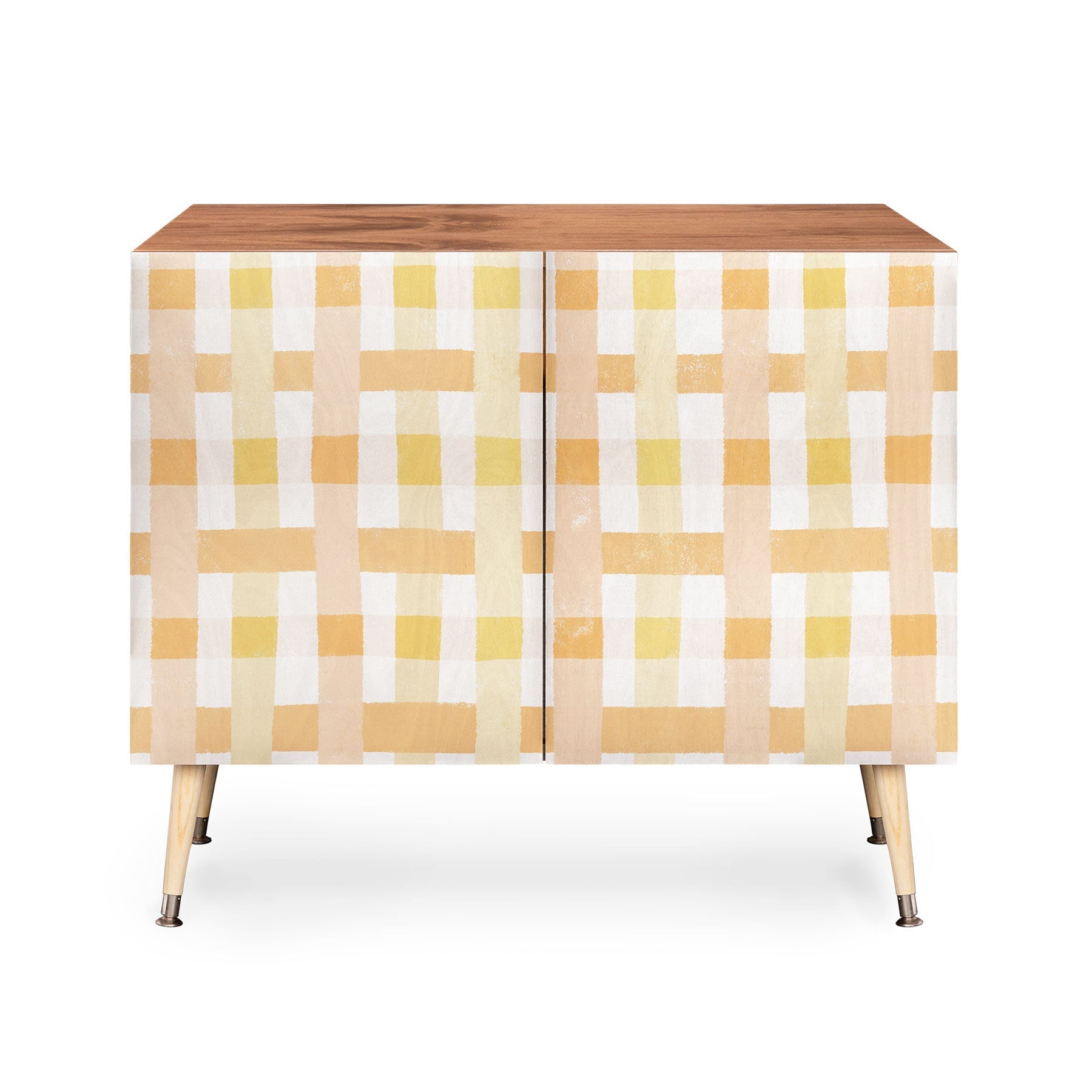 Menina Lisboa Yellow Pink Gingham Credenza