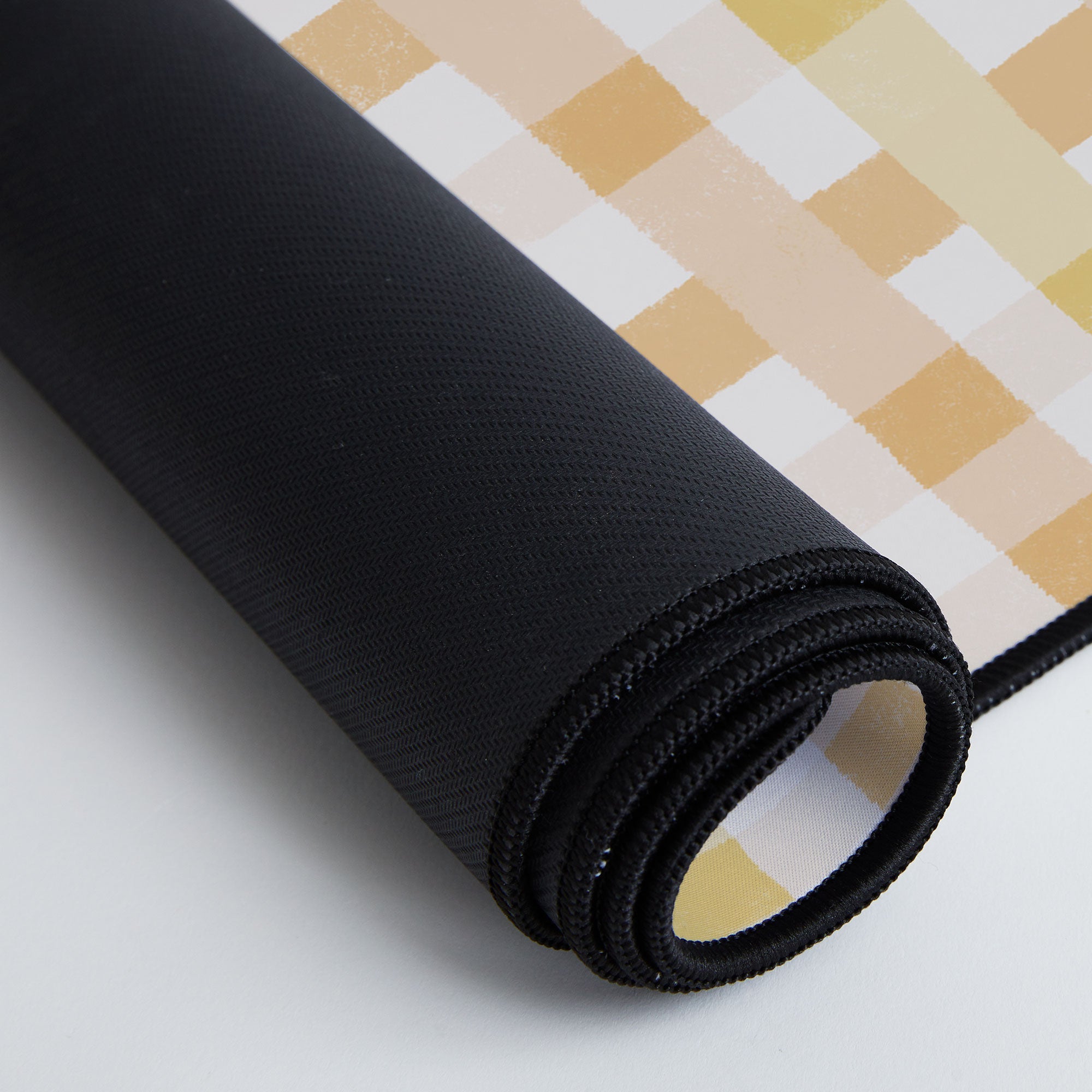 Menina Lisboa Yellow Pink Gingham Desk Mat