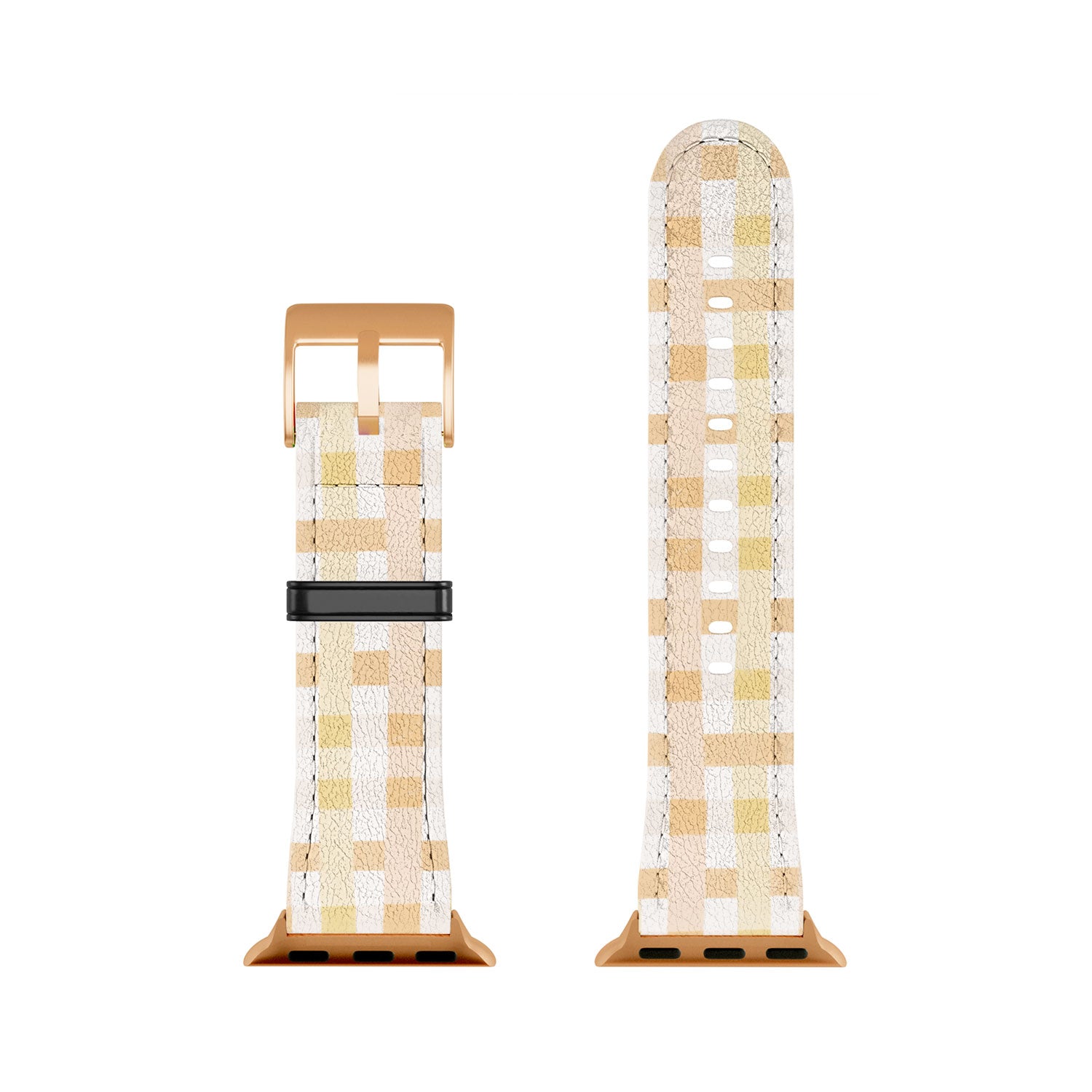 Menina Lisboa Yellow Pink Gingham Apple Watch Band