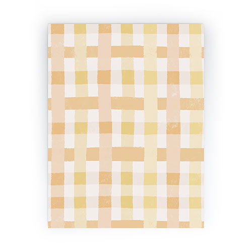 Menina Lisboa Yellow Pink Gingham Mini Art Print