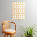 Menina Lisboa Yellow Pink Gingham Poster