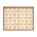 Menina Lisboa Yellow Pink Gingham Rectangular Tray