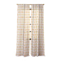 Menina Lisboa Yellow Pink Gingham Sheer Non Repeat