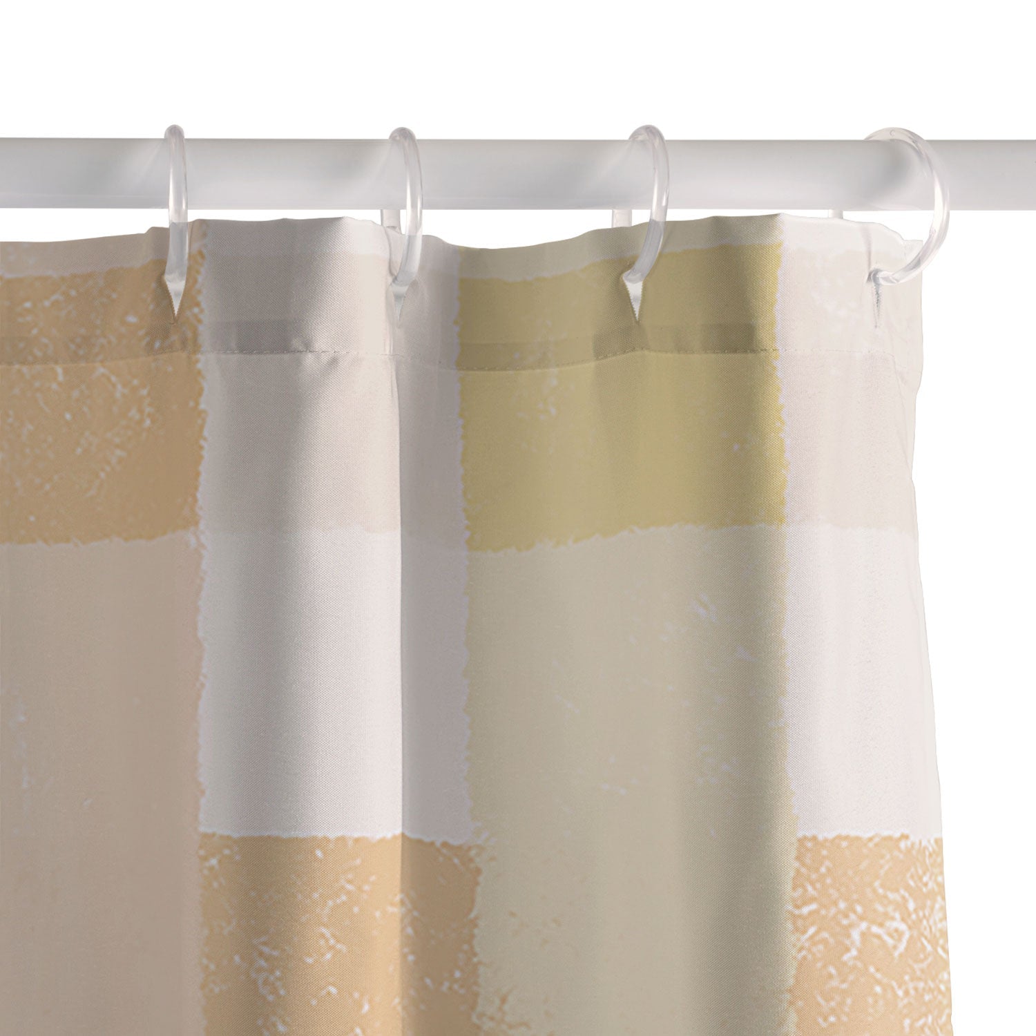 Menina Lisboa Yellow Pink Gingham Shower Curtain