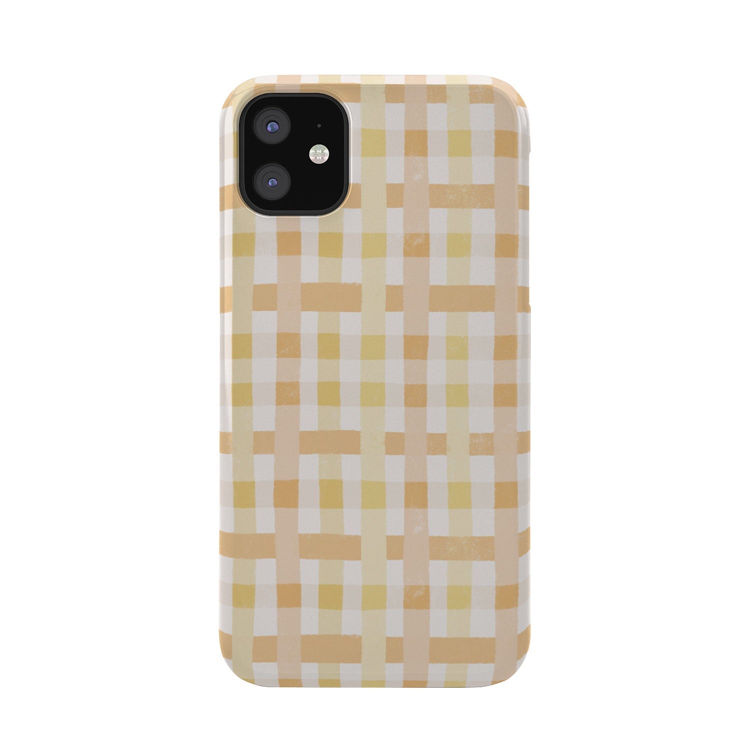 Menina Lisboa Yellow Pink Gingham Phone Case