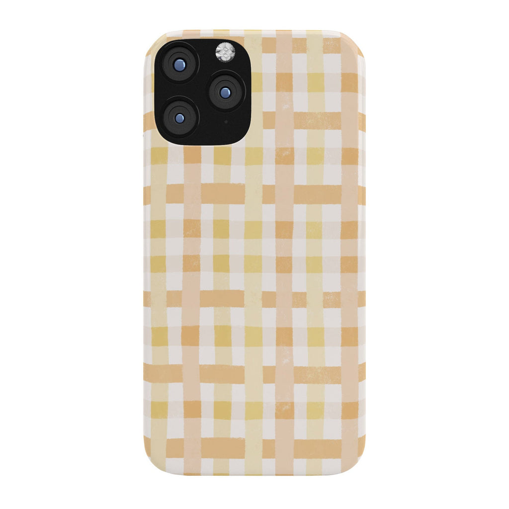 Menina Lisboa Yellow Pink Gingham Phone Case
